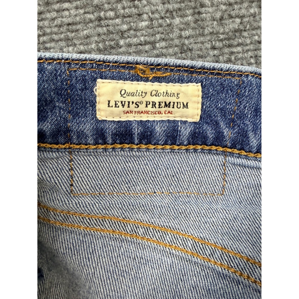 Levis 511 Slim Fit Jeans Mens 31x32 Blue Medium Wash Big E Denim 04511-5242 Y2K - Picture 10 of 11